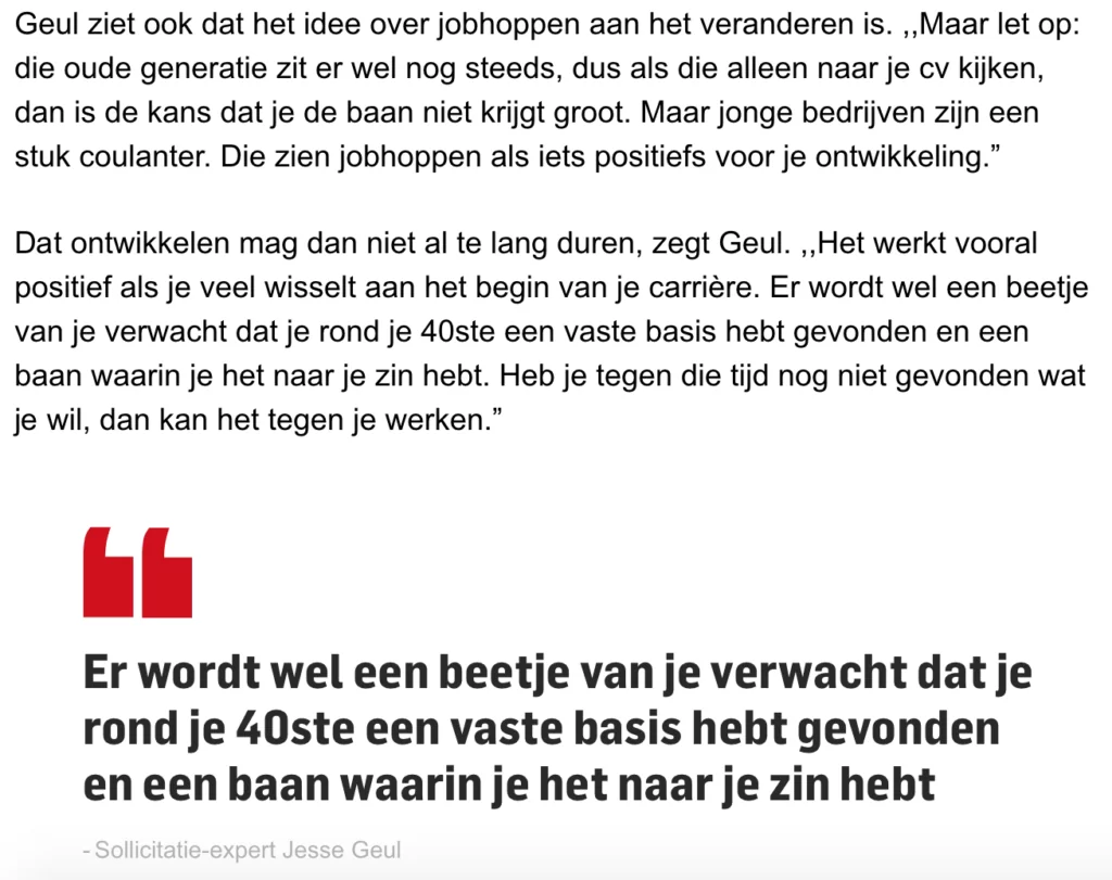 Jobhoppen