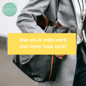 wat als ik mijn werk niet meer leuk vind
