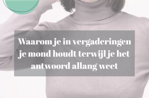 Waarom je in vergaderingen je mond houdt terwijl je het antwoord allang weet